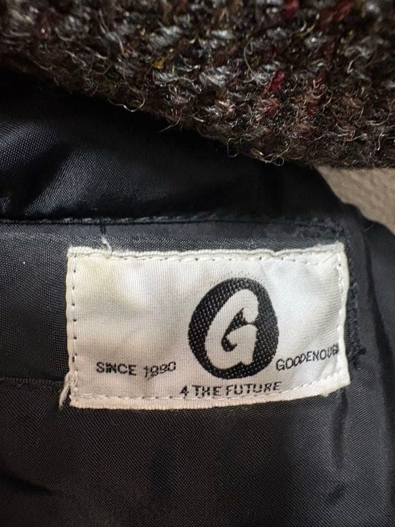 GOODENOUGH MA-1 XL Harris Tweed グッドイナフ 黒