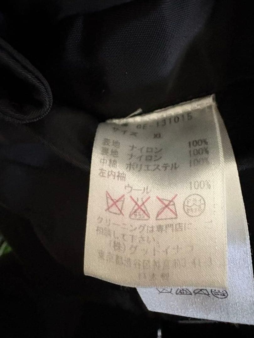 GOODENOUGH MA-1 XL Harris Tweed グッドイナフ 黒