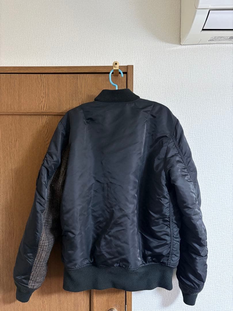 GOODENOUGH MA-1 XL Harris Tweed グッドイナフ 黒