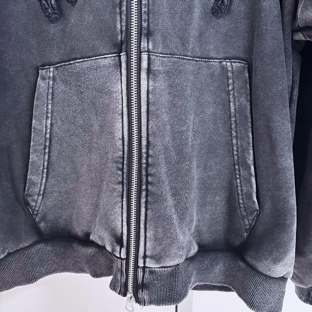 REFLEM レフレム 猫耳ZIPパーカー ジップアップパーカー グレー