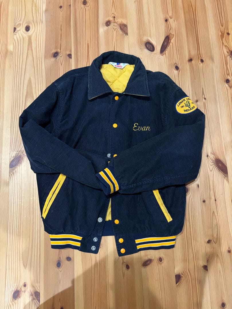 90s USA製 RENNOC コーデュロイ スタジャン M