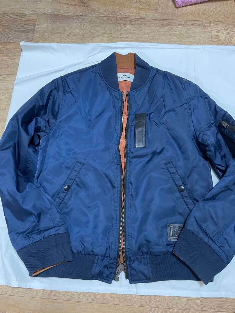 COACH MA-1スタイルジャケット ネイビー