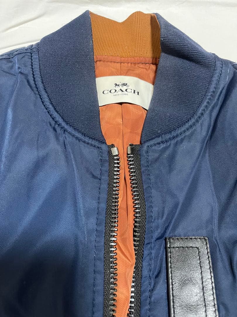 COACH MA-1スタイルジャケット ネイビー