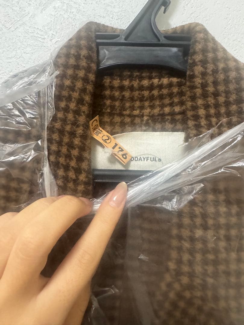 todayful オーバーチェックコート