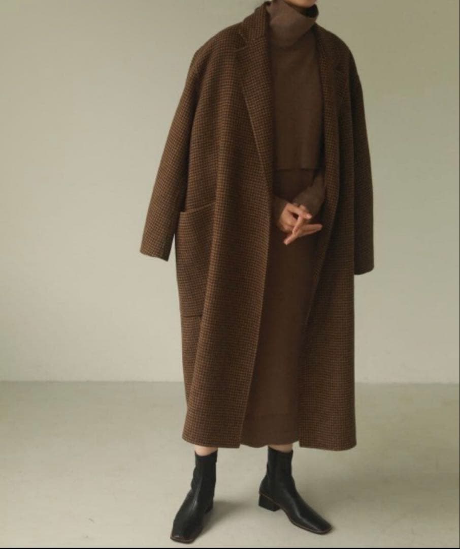 todayful オーバーチェックコート