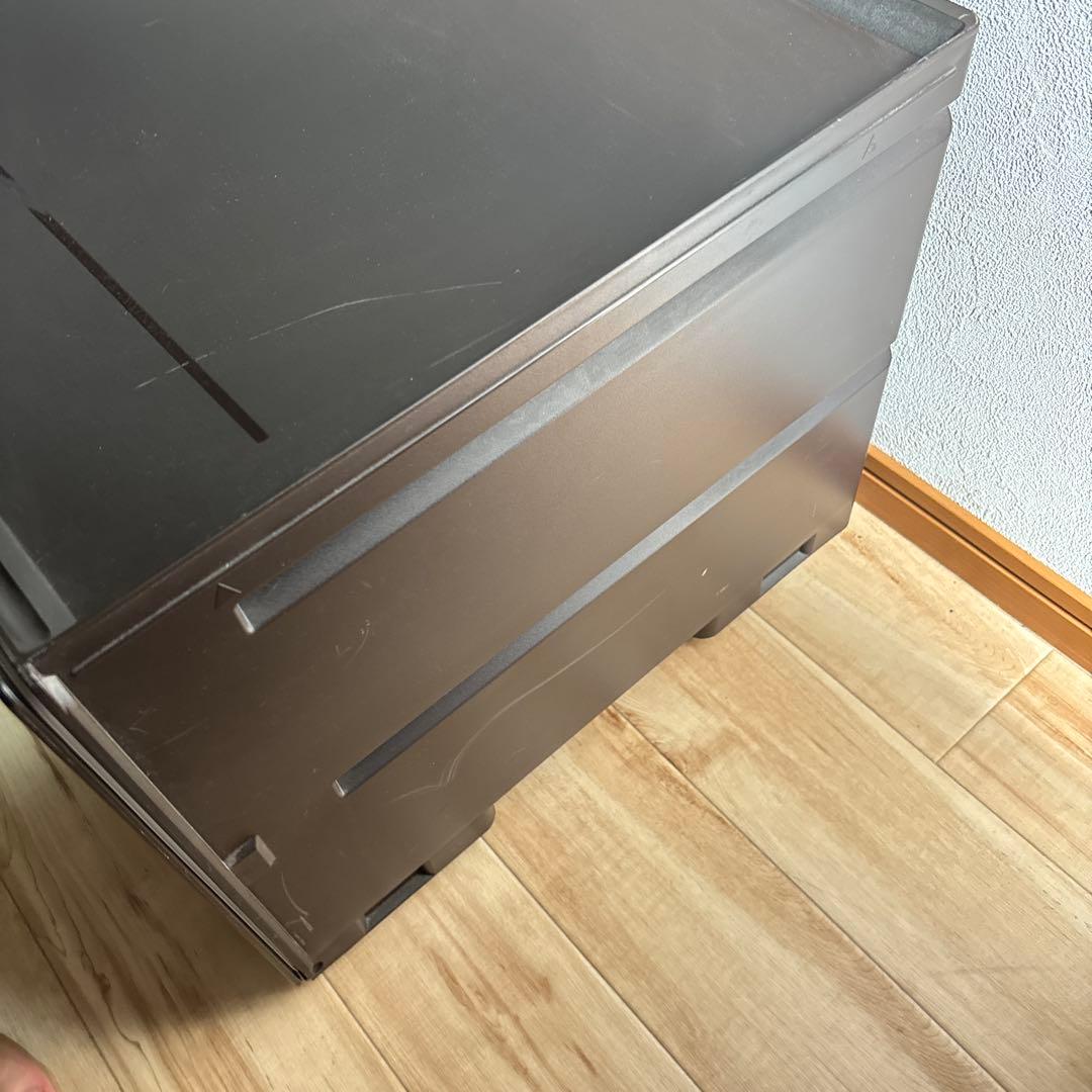 タッパーウェア　スーパーチェスト　深型　ダークアンバー色　状態良い　最安値