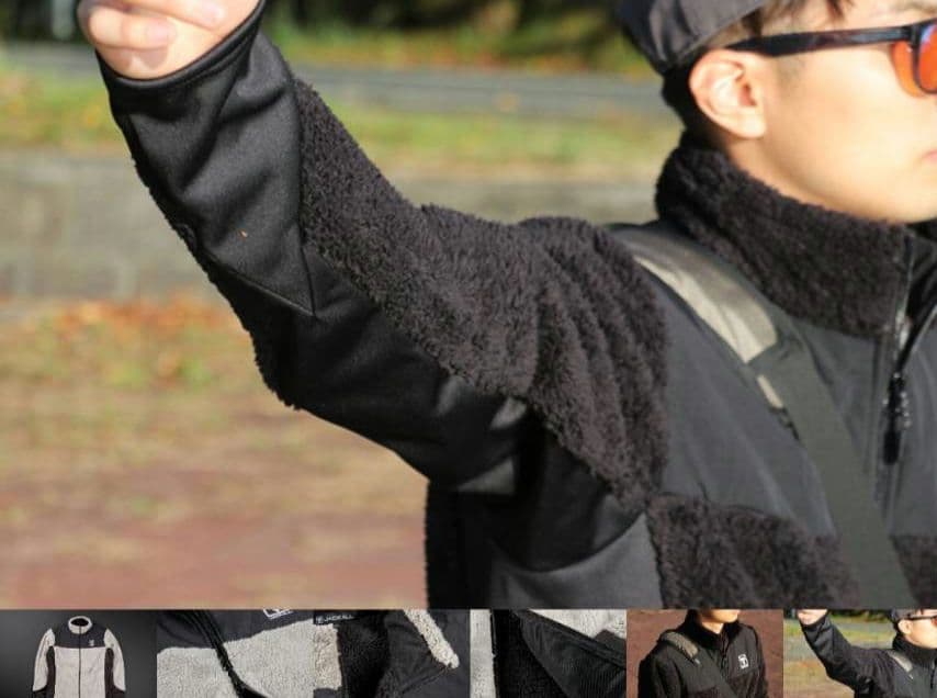 んっぺJACKALL フリースジャケット XL グレー