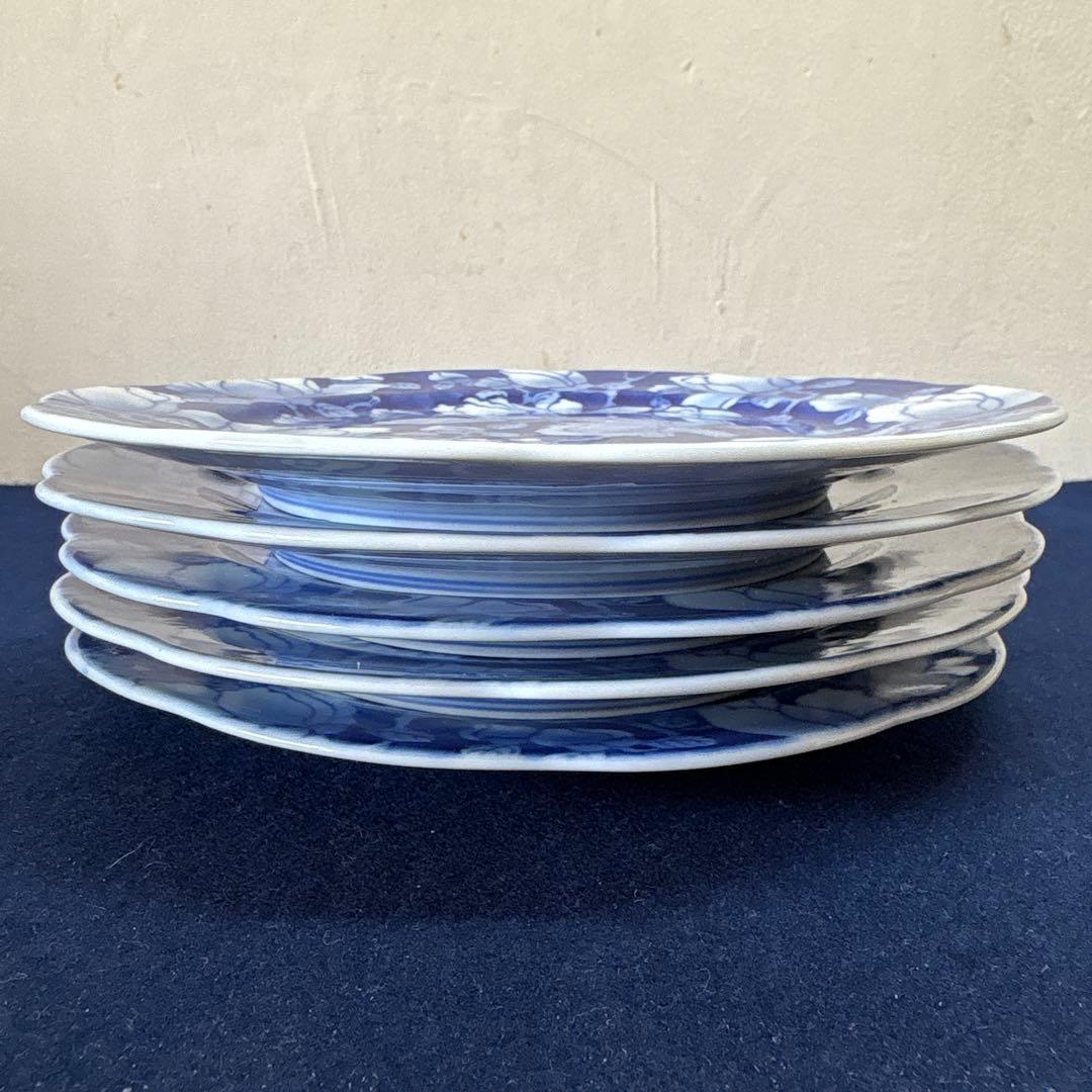 深川製磁　花鳥外濃　パン皿5枚