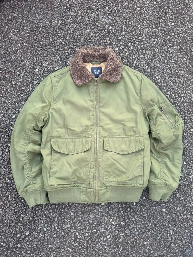 00s old gap B-15型フライトジャケット ミリタリー archive