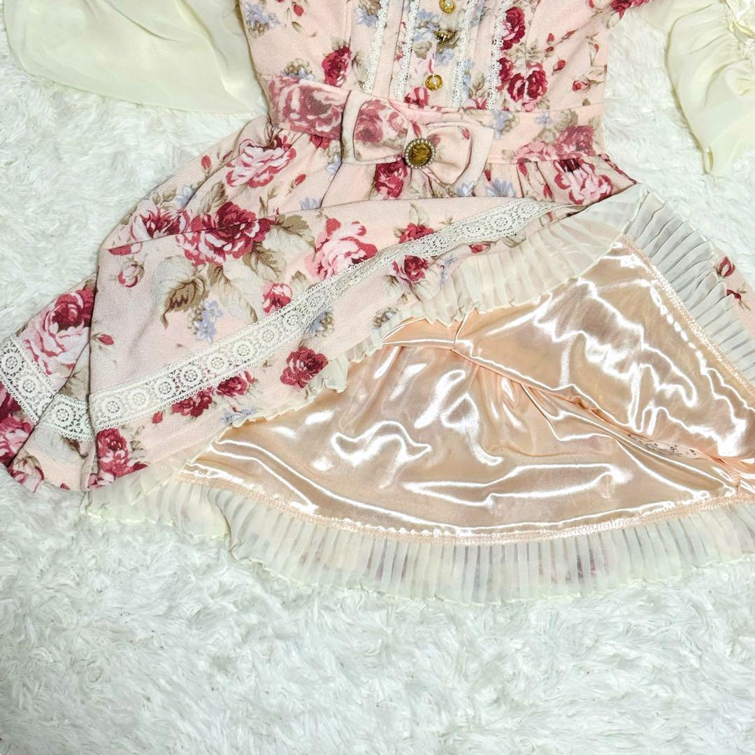 J-390 極美品 激レア！リズリサ エンジェル クラシックローズワンピース