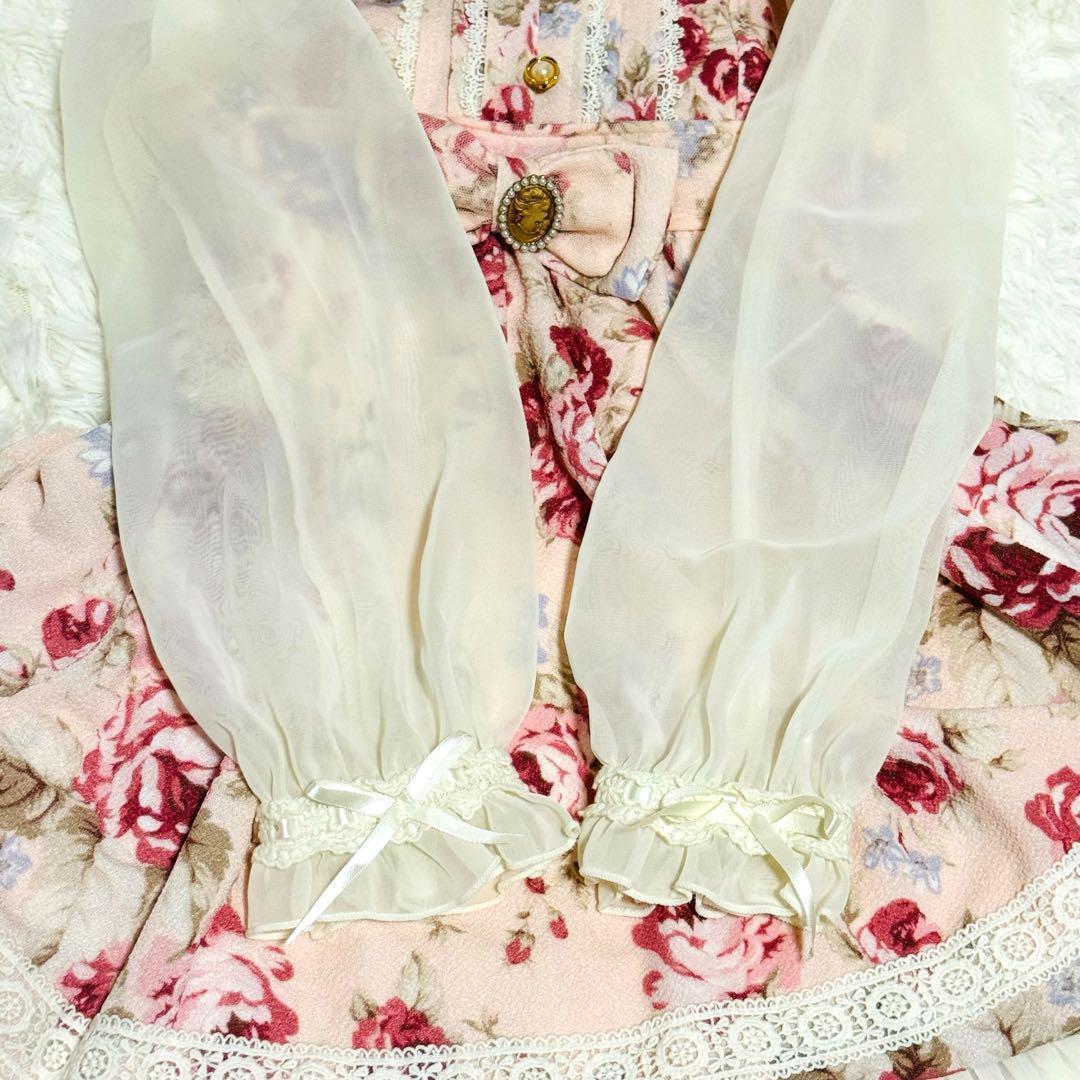 J-390 極美品 激レア！リズリサ エンジェル クラシックローズワンピース