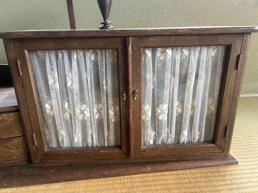 べ*8様 【O-1455】茶棚 茶箪笥 飾り棚 昭和レトロ アンティーク 木製家