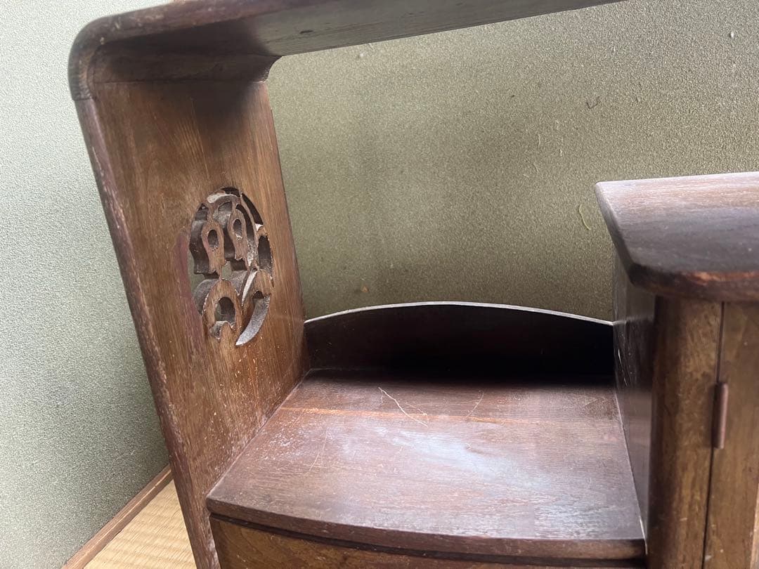 べ*8様 【O-1455】茶棚 茶箪笥 飾り棚 昭和レトロ アンティーク 木製家