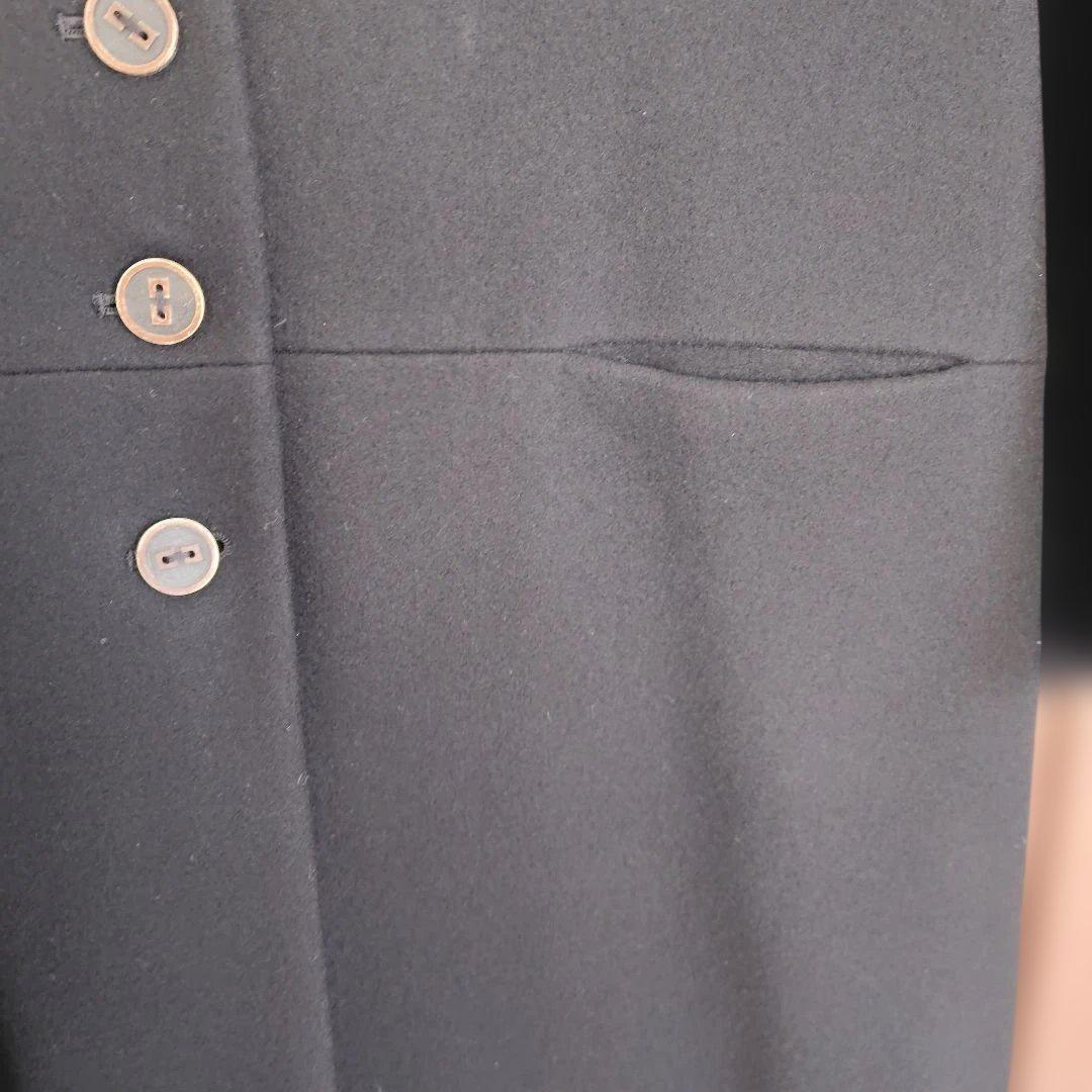 【美品】アトリエナルセ　メルトンウールコクーンコート　ブラック