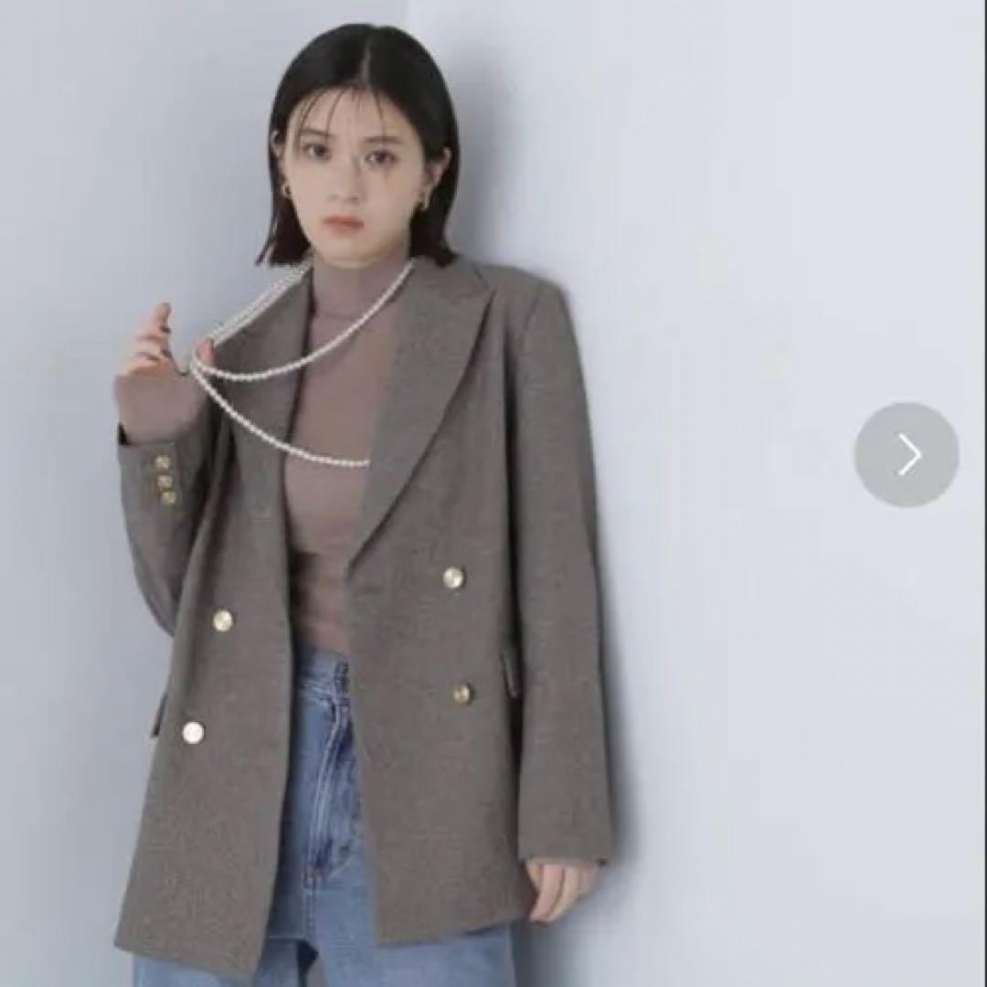 ダブルブレストボクシージャケット NATURAL BEAUTY BASIC