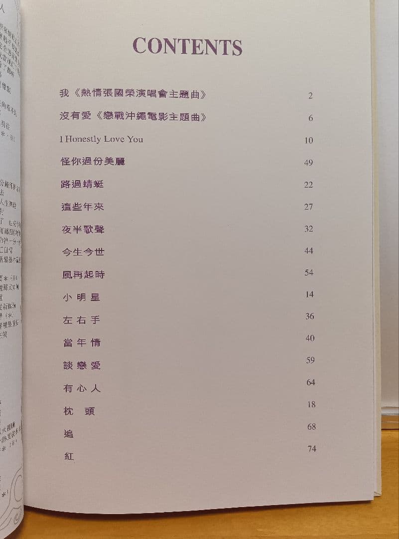 張國榮 「想您張國榮」 金装珍蔵本/レスリー・チャン/ピアノ楽譜集