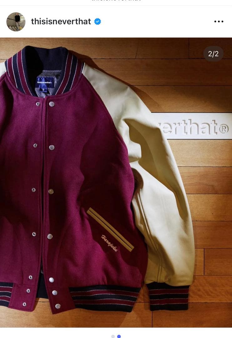 Thisisneverthat スタジャン　限定　原宿　メンズ　M 在原みゆ紀