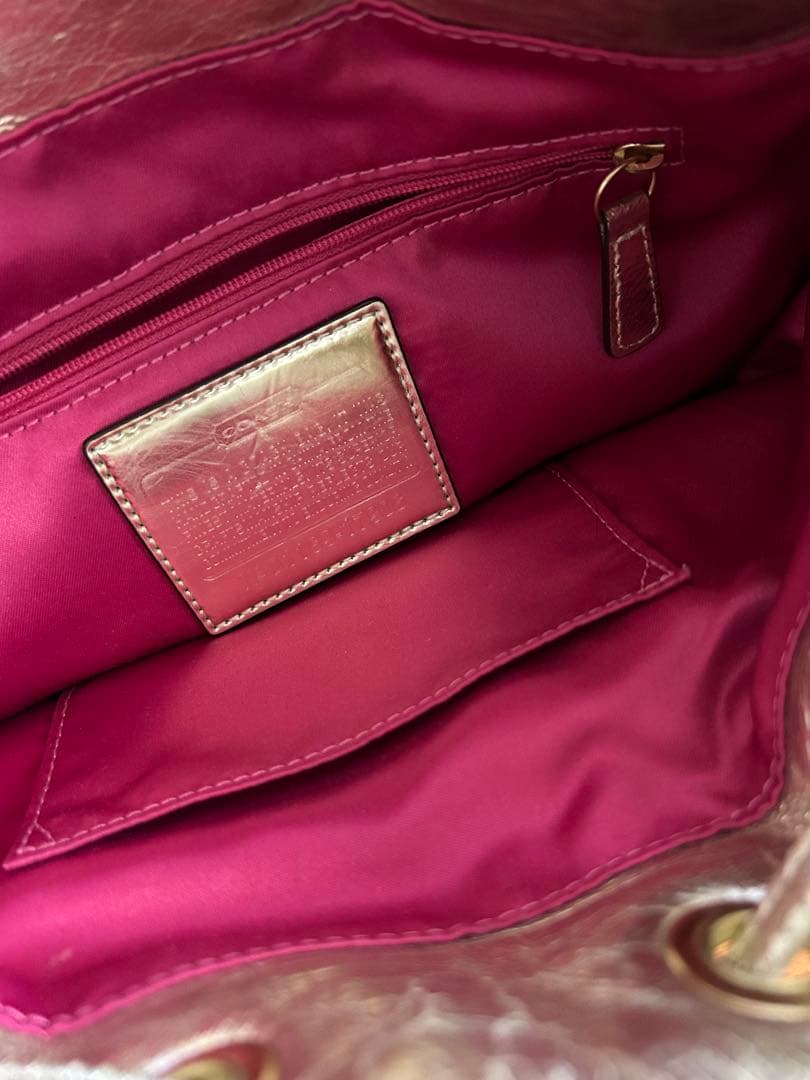 【美品】COACH コーチ スパンコール パーティーショルダーバッグ