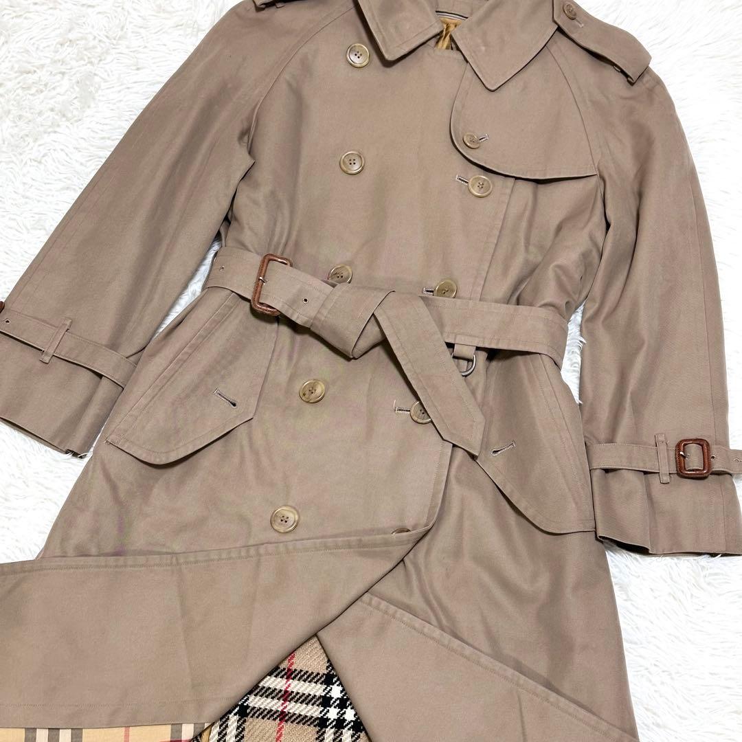 【ハニーベージュ】Burberrys トレンチコート ノバチェック ライナー付き