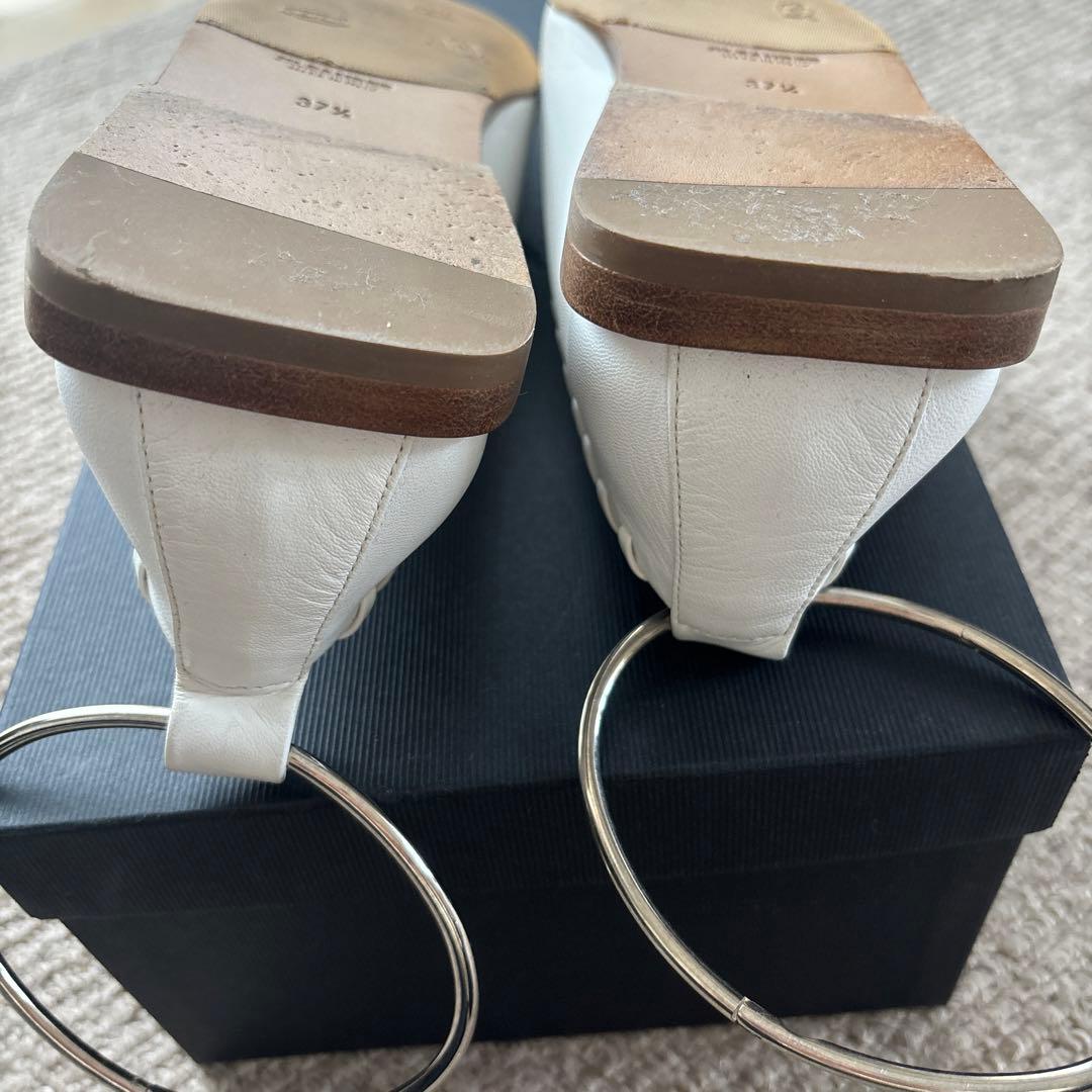 【特別価格】JIL SANDER ジルサンダー　ホワイト バレリーナ　シューズ