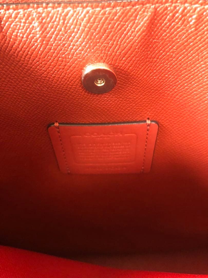 COACH ブラック レザー ショルダーモリーパケットバッグ　コーチ　バッグ