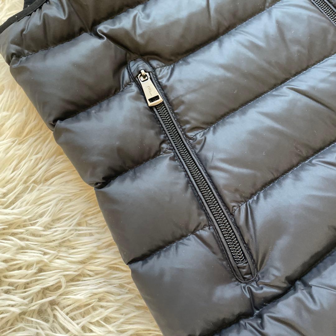 美品 ポロラルフローレン ブラック ポニー刺繍 ダウンベスト Sサイズ