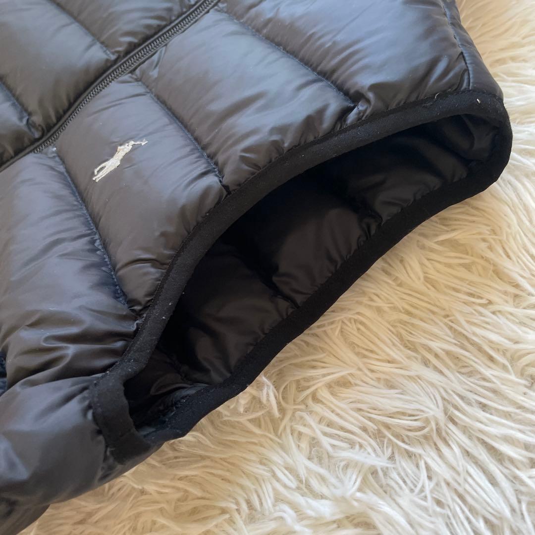 美品 ポロラルフローレン ブラック ポニー刺繍 ダウンベスト Sサイズ