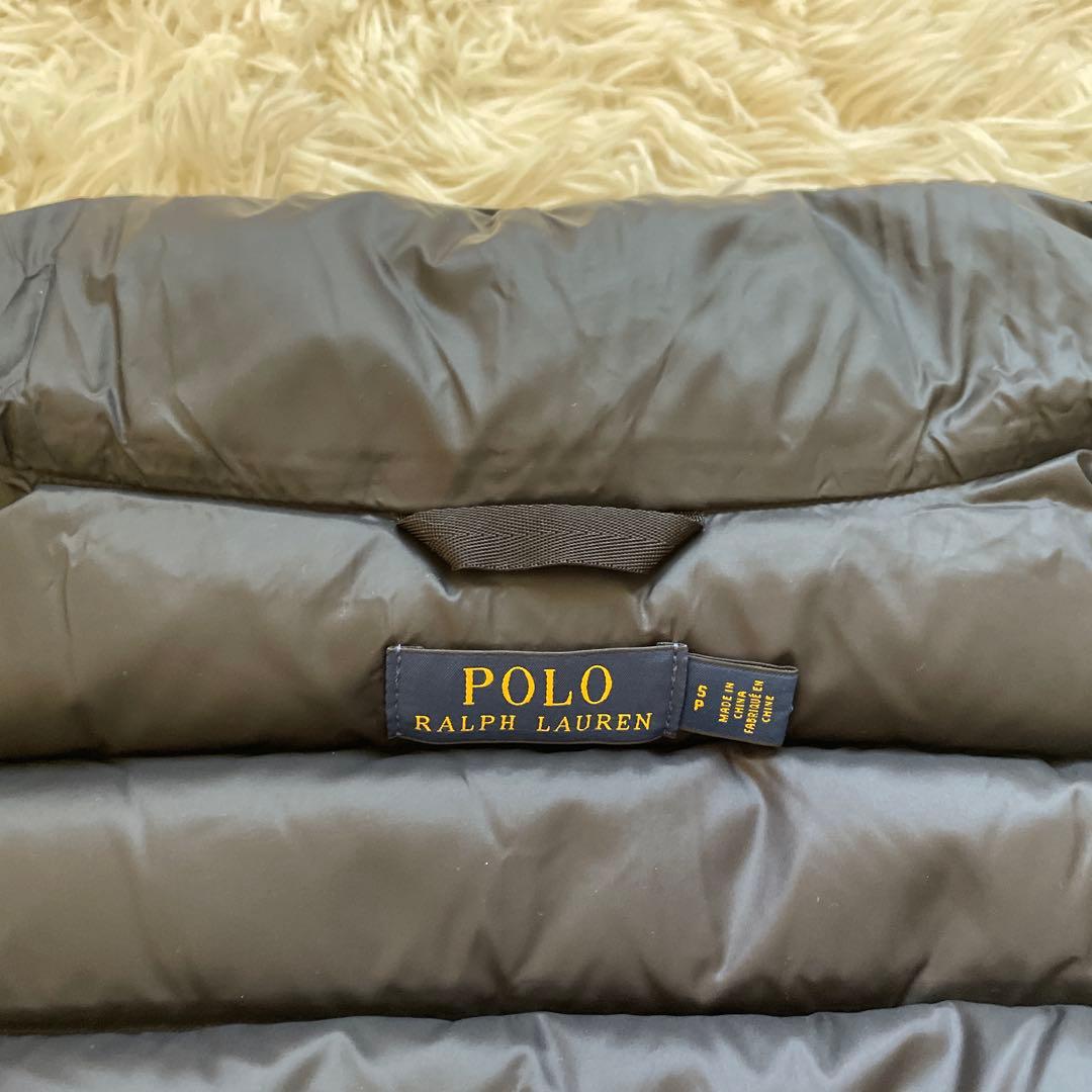 美品 ポロラルフローレン ブラック ポニー刺繍 ダウンベスト Sサイズ