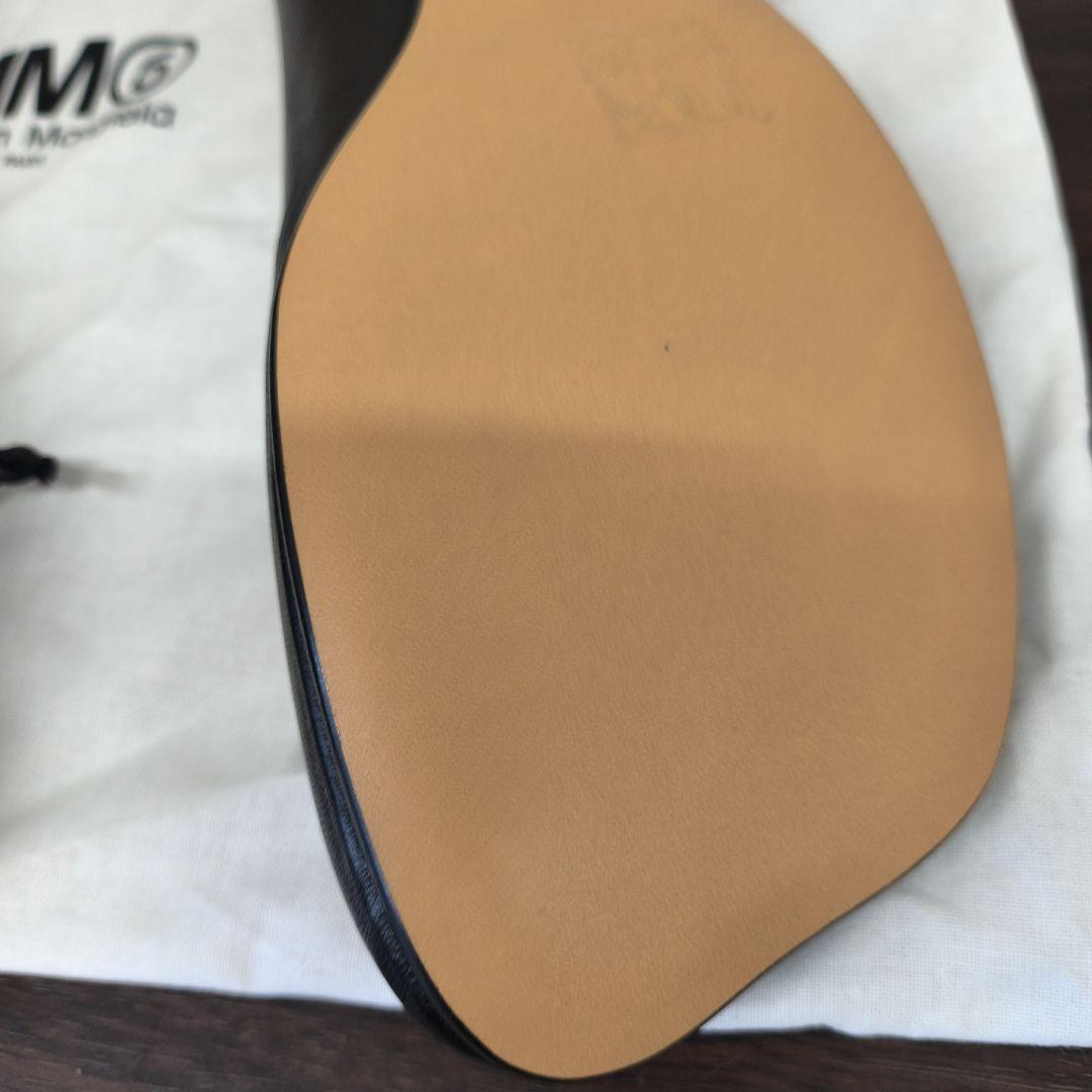 Maison Margiela MM6 ブラックフラットシューズ