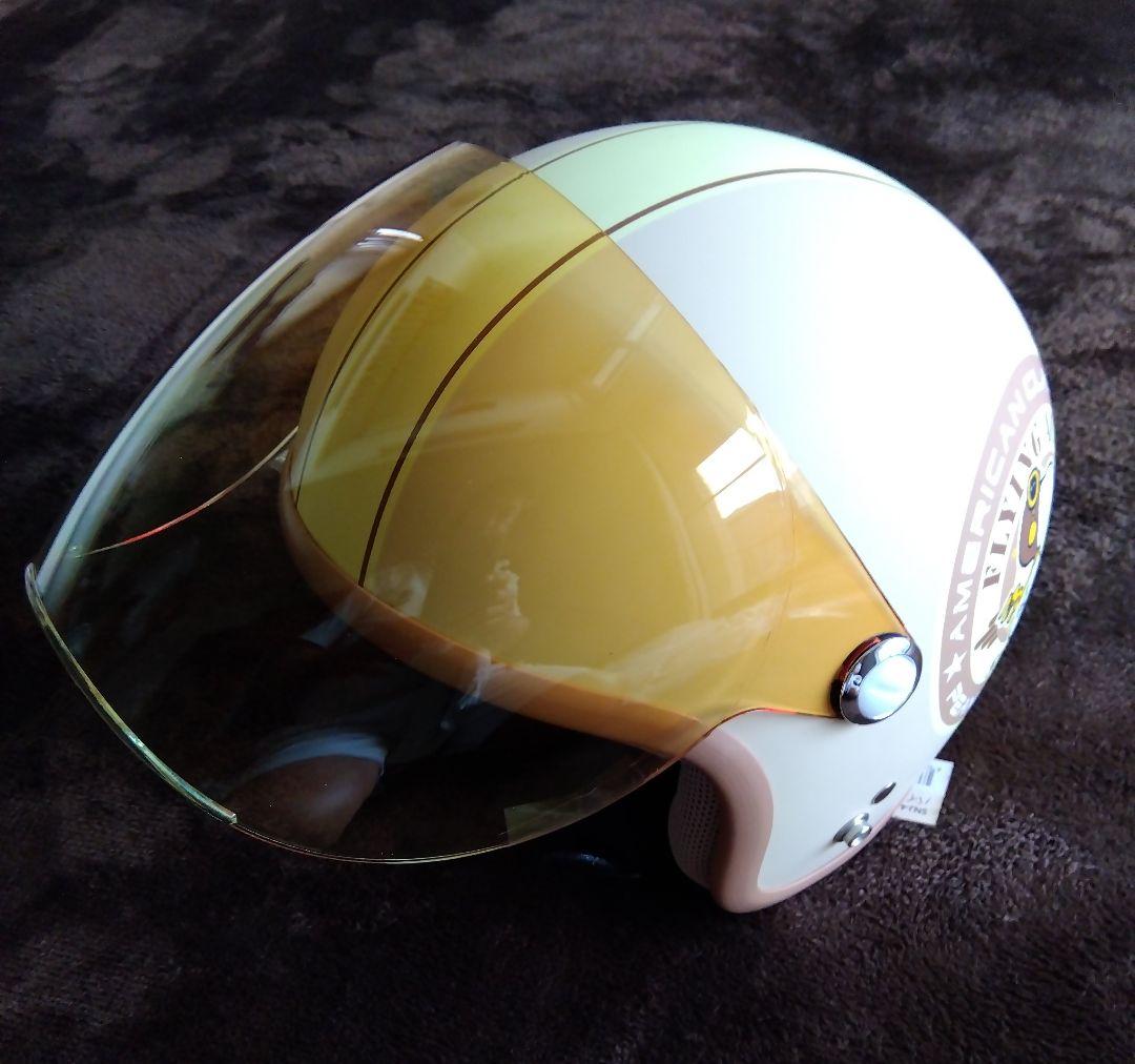 【最終値下げ】【未使用】スヌーピー バイクヘルメット 女性用（シールド付き）