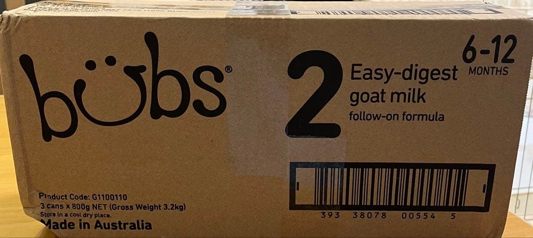 バブス　bubs ヤギミルク800g 3缶セット