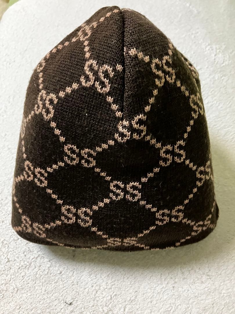 Stussy ブラウン ニットビーニー