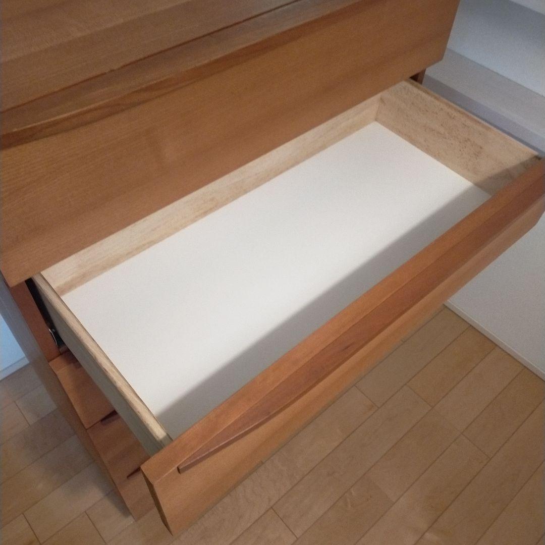 並文鳥●unico LUNE ウニコ　ルーン　5段チェスト【廃盤品】