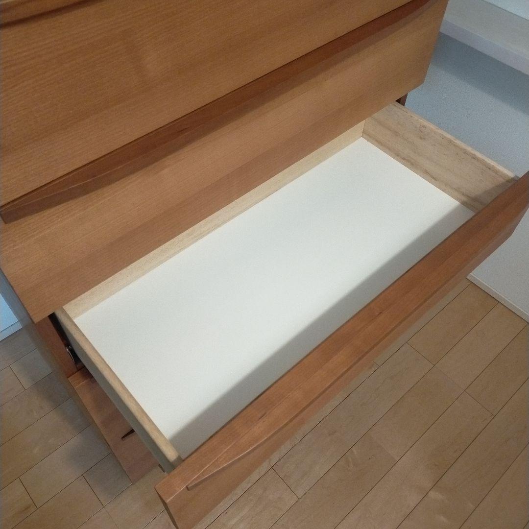 並文鳥●unico LUNE ウニコ　ルーン　5段チェスト【廃盤品】