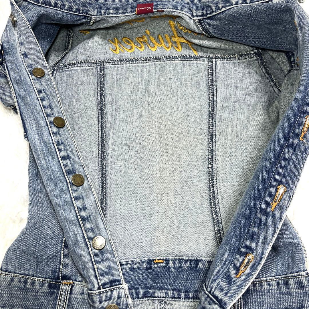 美品 AVIREX 2way デニム オールインワン ブルー つなぎ