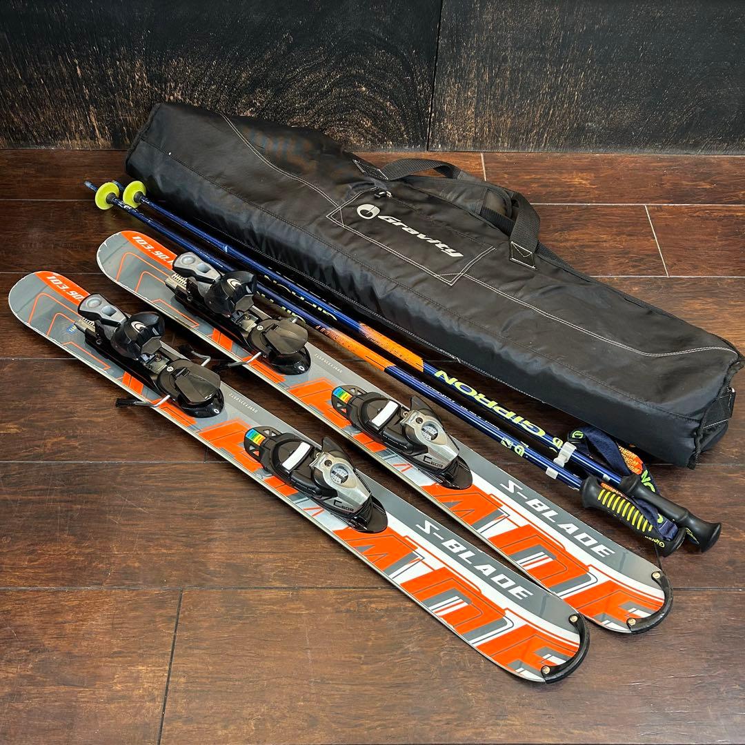 ショートスキーフルセット☆ S-BLADE 99cm ブーツ　26〜26.5cm