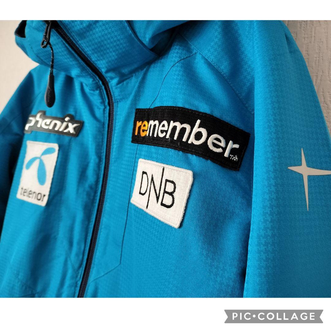 美品☆phenix アルペンモデル　スキーウェア ボーイズ130 青紺　上下