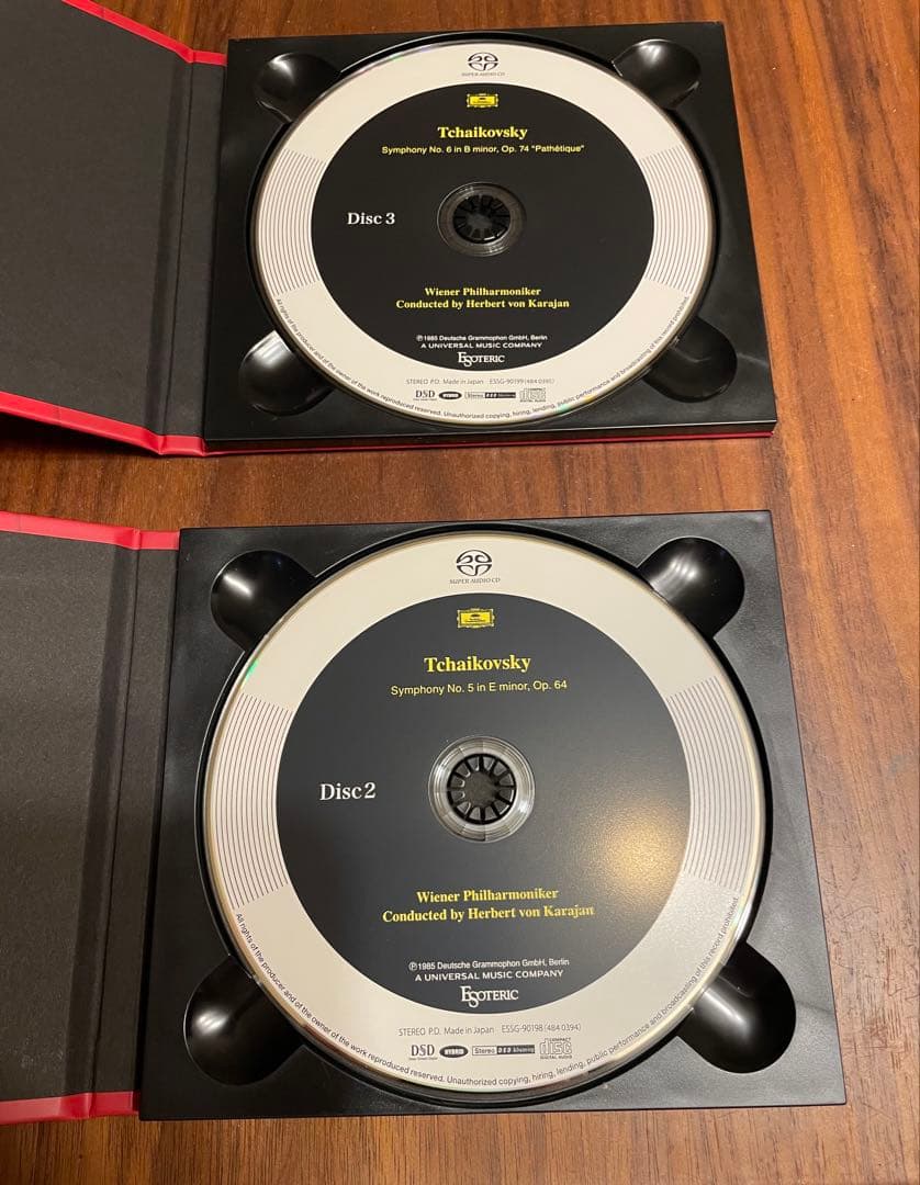 【ESOTERIC】カラヤン／ウィーンフィル／チャイコフスキー：交響曲第4〜6番