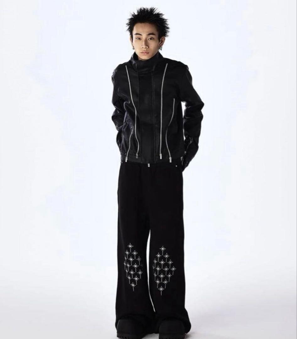 パンツ Jentlouis Embroidered Sweat Pants M