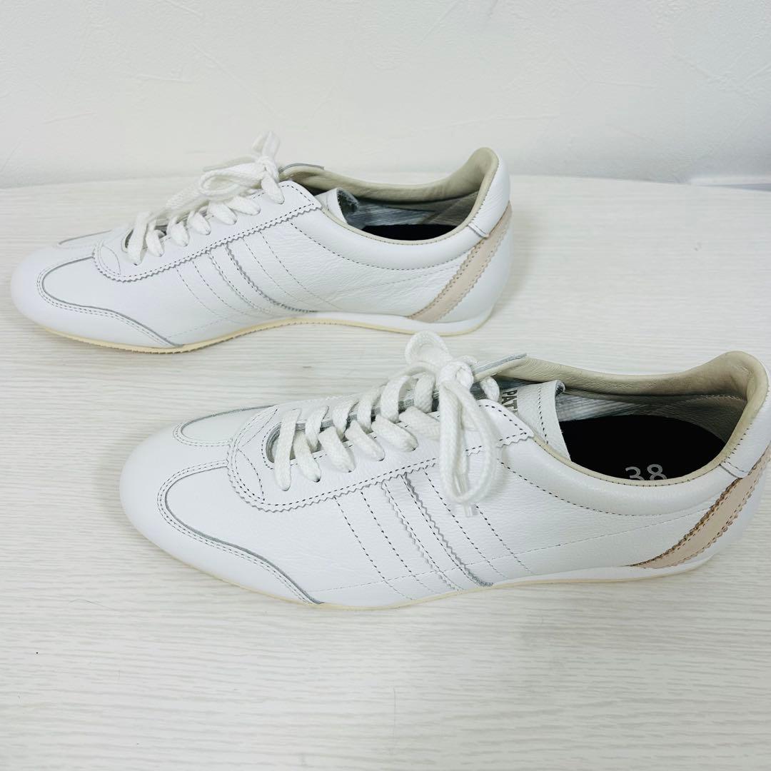 極美品 地曳いく子×パトリック コラボ ケベック 38 白 レザー 完売品 希少