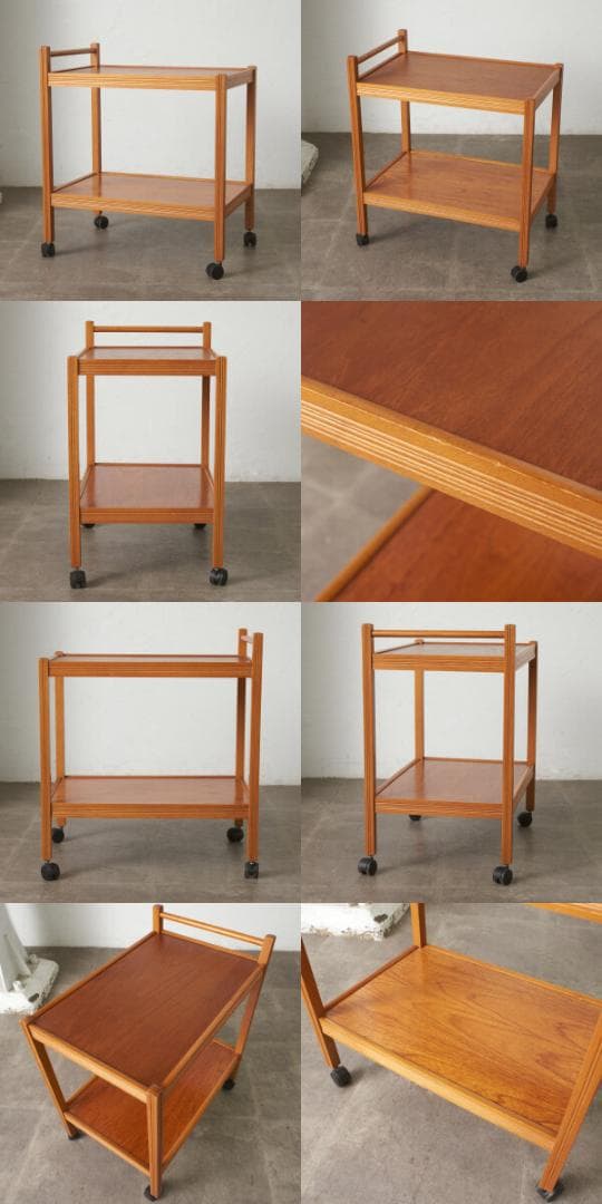 88424★英国 ヴィンテージ トロリー ワゴン キッチンワゴン キャスター