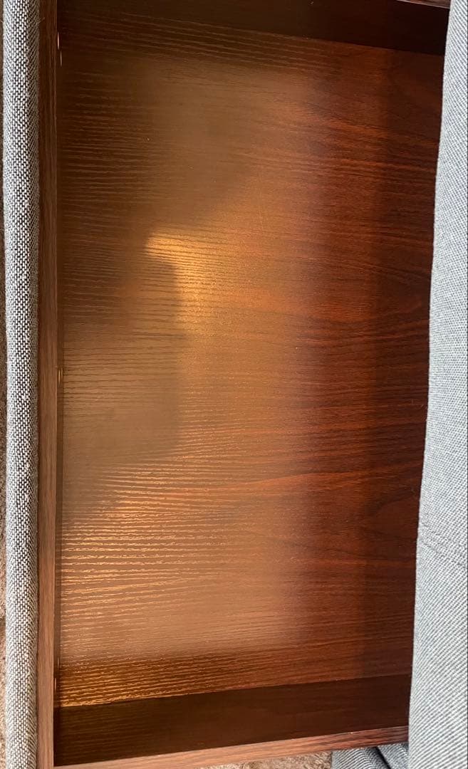 NITORI ソファベッド 収納・オットマン付き ダークブルー