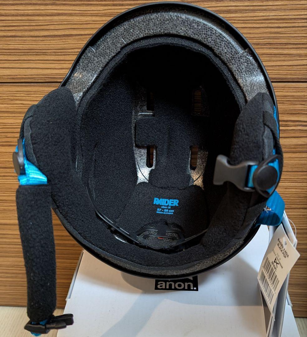 新品 anon RAIDER 3 ASIA サイズМ マットブラック×ブルー