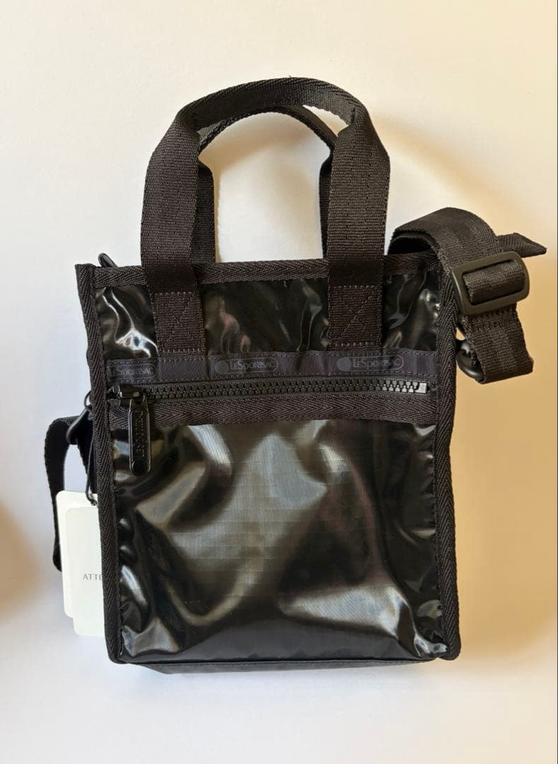 レスポートサック ショルダーバッグ ブラックシャイン