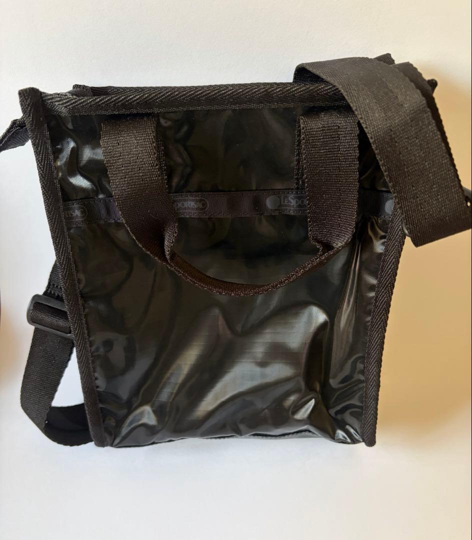 レスポートサック ショルダーバッグ ブラックシャイン