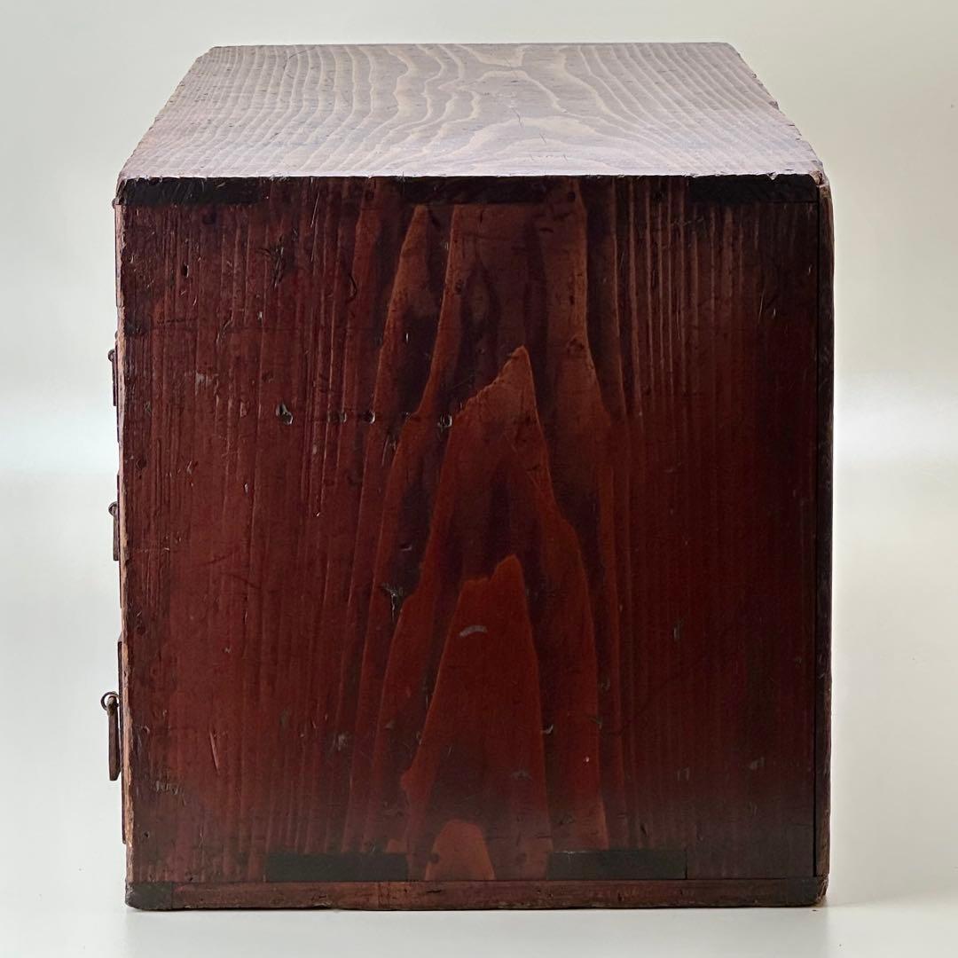 江戸期 欅(ケヤキ) 小引出し時代箪笥 7杯 アンティーク　骨董品　江戸時代