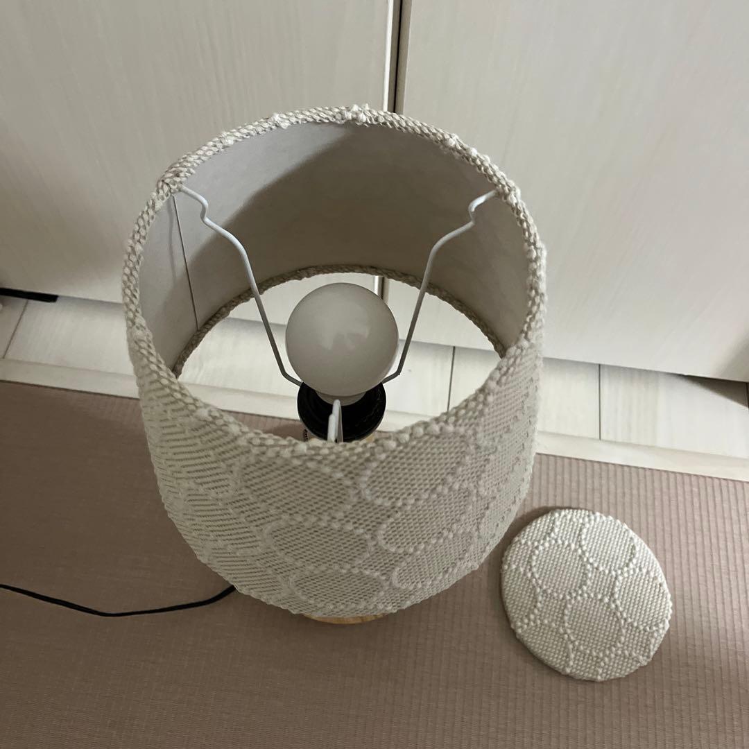 ミナペルホネン　タンバリン　ランプシェード　照明　テーブルスタンド　ハンドメイド