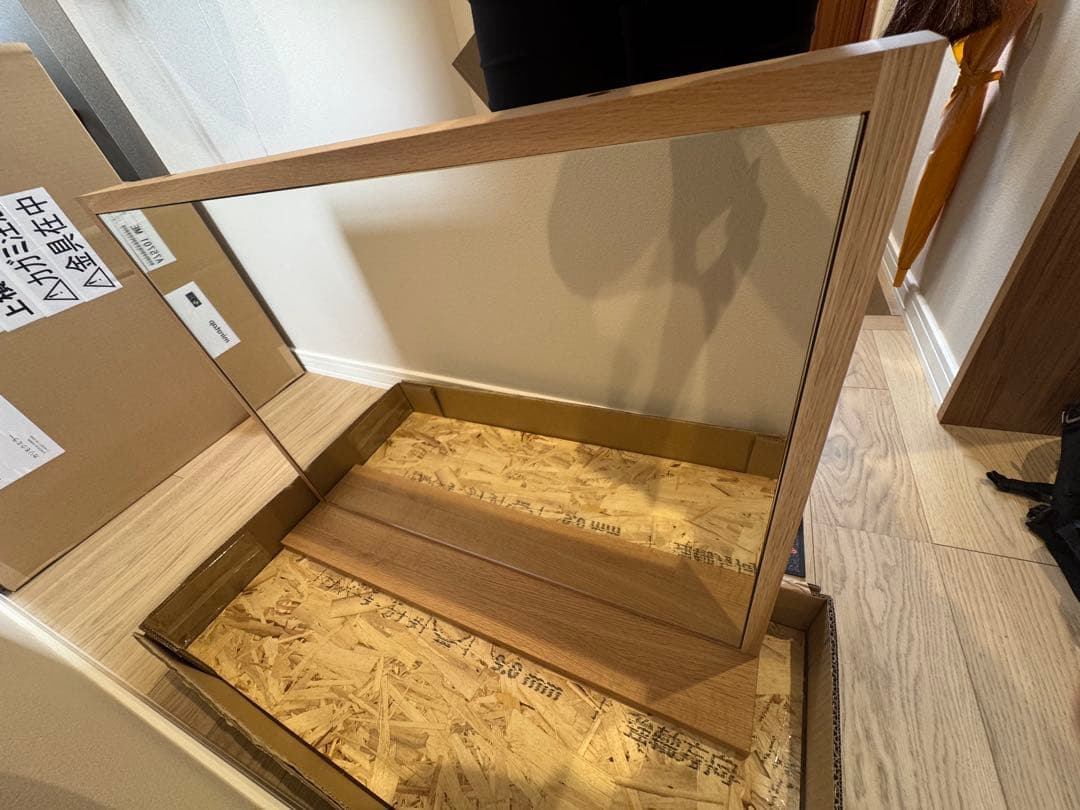 カリモクミラー W800 ピュアオーク