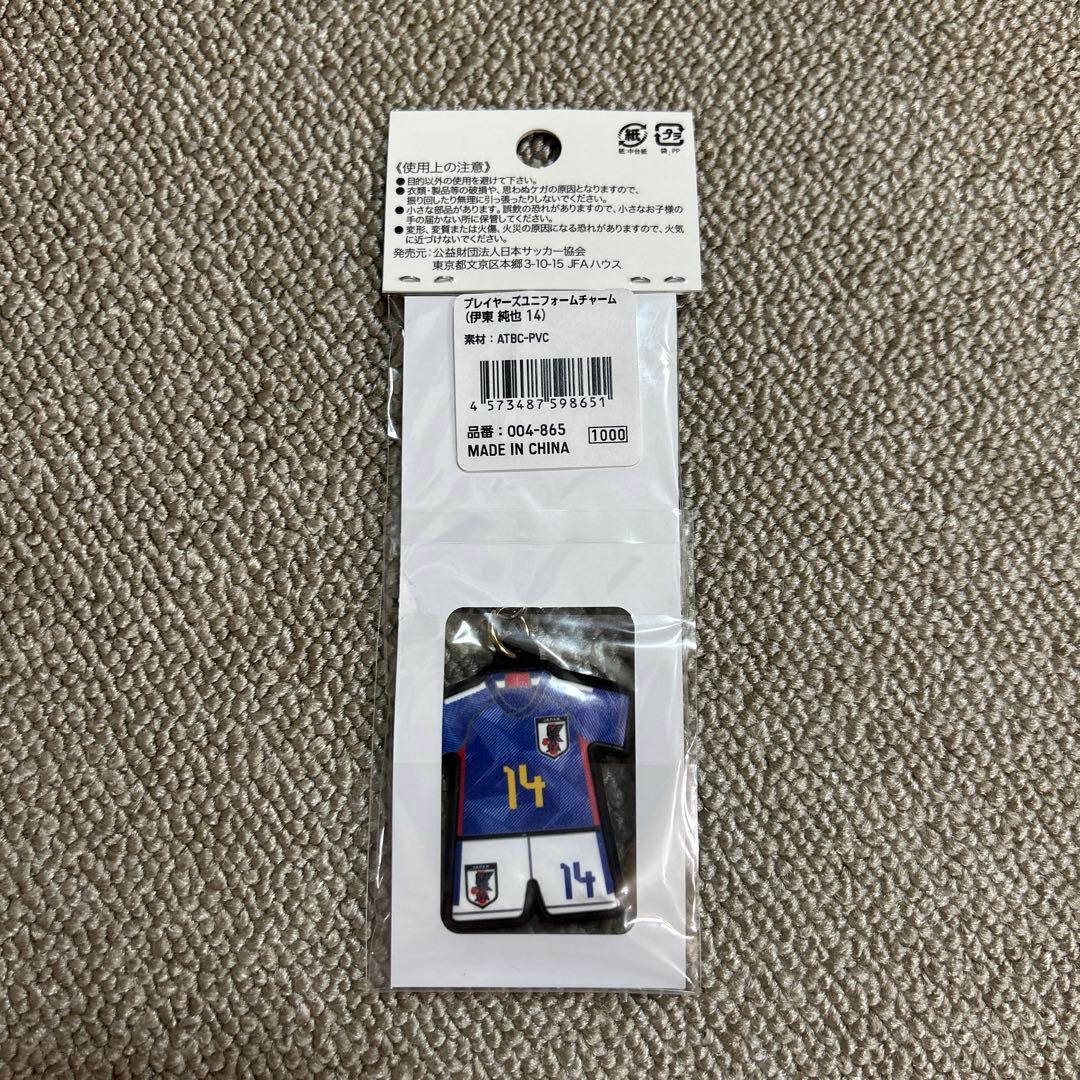 伊東純也選手 スタッドランス 直筆サイン ユニフォーム キーホルダー付★