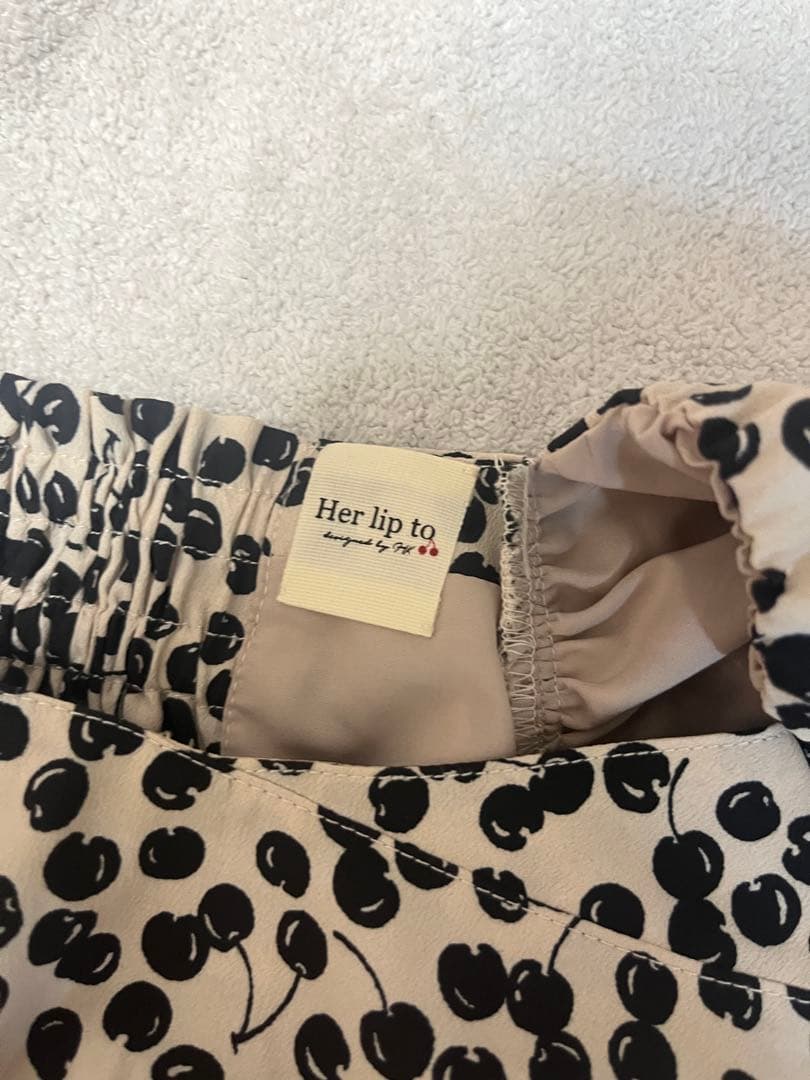 ワンピース Herlipto Baby Cherry Pattern One-Piece